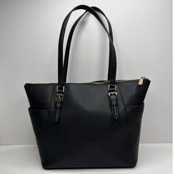 MICHAEL by MK Charlotte Med-Lg Saffiano Leather Top-Zip Tote Bag EUC - Picture 5 of 15